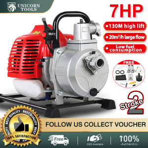Gasoline Engine Water Pump 7HP High Head And Large Flow Agricultural Irrigation High-Pressure Injection Pump 5500W High-Power Self Priming Pump Household Gasoline Water Pump Air Cooled Water Pump