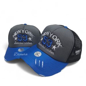 Topi Pria baseball modelTrucker Jaring  Damage Ripped Sobek  Kombinasi Jaring Mesh Bisa Cod