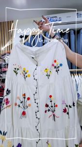 กระโปรงขนมชั้น ปักมือหน้าหลัง 1