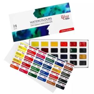 16/24 Color Ukraine White Night Full Block Solid Watercolor Paint Set Student Grade Art Watercolor Painting Creation Supplies