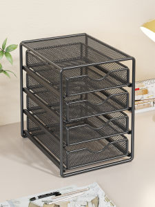 Ljxz | Multi-level Drawer Metal A4 File Storage Rack
