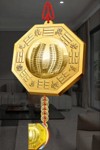 YISHUIGE | Eight Trigrams Convex Reflective Mirror Copper