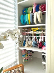 Shark Clip Storage Fantastic Wall Hanging Grip Hair Accessories Hair Hoop Kids Hair Ring Headdress Telescopic Rod Organizing Frame Hook Rack