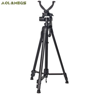อลูมิเนียมอัลลอยด์การถ่ายภาพกลางแจ้งผู้ถือ W/V-Yoke แบบพกพา 55-140 ซม.Multifunctio ขาตั้งกล้อง Universal อุปกรณ์ล่าสัตว์