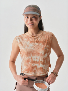 Outdoor Hiking Climbing Tye-dye Fitted Anti-bacterial Merino Wool Vest