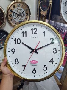 Jam dinding besar 40cm dekko sweep silent