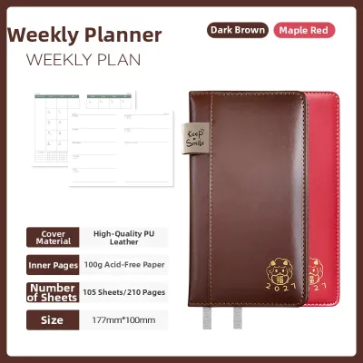 LYNLIX | Customizable Creative Portable Weekly Planner Notebook Small