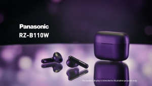 Panasonic RZ-B110W Wireless Earbuds Water Resistant Ergonomic Fit Bluetooth 5.3 Long Battery Life