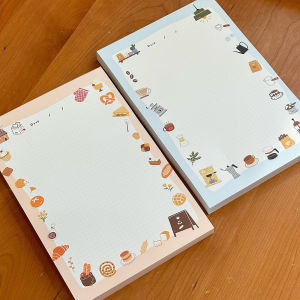 "Original" Dessert A5 Writing Pads Non-Sticky Note Paper Notepad Day Plan Office Memo Mamo Pad