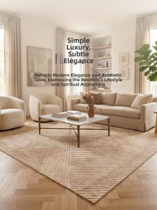 Luxurious French Handmade Blended Tencel Carpet
