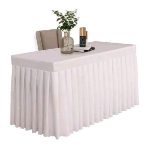 Table Skirting 6Ft/ Lifetime Table Geana Cloth Table Skirt Ready Made