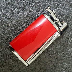 Bật Lửa Gas Đá Derui 900-5 Màu Đỏ Kiểu Dáng Cổ Điển ( Có Hộp ) Hộp Quẹt Gas Đá Sưu Tầm Độc Lạ