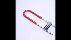 U Shape Fork Lock Door Long U Lock Motorcycle Bike Motorbike Kunci Tayar Motor Heavy Duty Office Glass Door Security