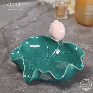 Creative Drainable No-Drill Soap Dish Home Use Ceramic Soap Holder by JOJOS L. PD Perfect Bathroom Hardware Accessory