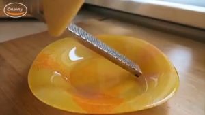 FREE Cleaning Brush AYO Lemon Zester & Cheese Grater Ginger Garlic Nutmeg Chocolate Vegetables Fruits Zester Stainless Steel Grater - Dishwasher Safe