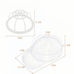 For Home Hat Laundry Protection Bags Anti-Deformation Fender Bracket Wash Baseball Cap Handy Gadget Peaked Cap Washing Machine Bag Hair-Styling Net Pocket