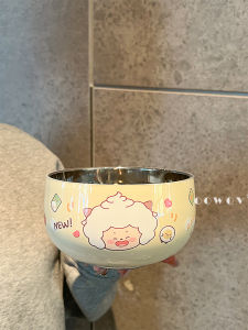 Bát Ăn Trưa Bằng Thép Không Gỉ 316L Cho Trẻ Em Từ 6 Tuổi Trở Lên Bát Ăn Trưa Hoạt Hình Dễ Thương Của Yangyang Và Hui Tai Wolf