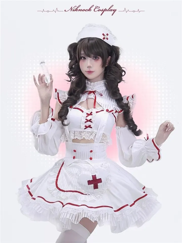 cute nurse dress Maid Costume Kawaii Outfit Discover 96 Vampire Nurse And Kawaii Nurse Outfit Ideas In 2026 Custom orders. Corset 3D Style-Color-Dim:AP1E212546_AA960_M Care Instructions Color:Laundered