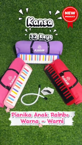 Melodica Rainbow Piano Keyboard 32 Keys Style Musical Instrument Harmonica Mouth Organ with Carrying Bag