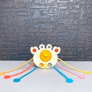 <AN TOÀN> Đồ chơi con cua rút dây silicon gặm nướu mới nhất 2023