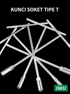 ISKU Kunci T Set 4pcs 8-14 mm Lengkap Kunci T Set T8 T10 T12 T14 Kunci Sock T