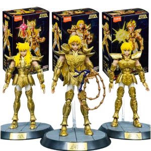 Original Blokees Saint Seiya Building Block รูปของเล่นราศีพิจิก Milo Leo Aiolia ราศีเมษ Mu Action ตุ๊กตาตุ๊กตาเด็กประกอบของเล่น