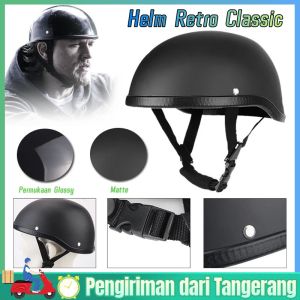 🔥Baru Baru🔥 Helm Sepeda Motor Harley Davidson HDCI Helm Chip Helm Retro Classic Helm Batok Triumph Royal Enfield Vespa Classic Helm Half Helmet Harley Retro Helmet