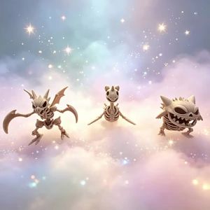 Bandai | Mô Hình Bộ Xương Pokémon In 3D Đồ Chơi Sưu Tầm Quà Tặng Bạn Bè Tương Thích Với Đạo Cụ Cosplay Bandai