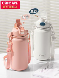 Large Capacity Insulated Stainless Steel Straw Water Bottle 316 for Sports Portable Womens Beautiful Appearance Gift Cup