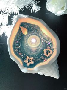 Creative Desktop Decorative Items Non-Natural Shell Scalloped Candle Fragrant Artistic Jelly Wax Tabletop Decor for Qixi Festival