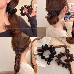 High Elasticity Hair Ties Womens Adult Folded Butterfly Knot Hair Bands Elastic Hair Bands Ball Head Hair Accessories