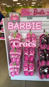 Dép Cross Barbie Kids cho bé gái trẻ em Sục Croc đế cao HannaKids giày xục Cros Clog Kid màu Hồng Size 28 29 30 độ tuổi - Thế Giới Cross