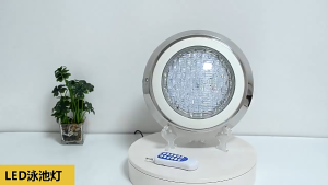 (ส่งฟรี)กำลังไฟสูง18W/25W AC12V RGB สแตนเลสติดผนังใต้น้ำ Ip68โคมไฟกลางคืนกันน้ำไฟ LED ใต้น้ำ (RGB พร้อมรีโมตคอนโทรลฟรี) ไฟสระน้ำ LED