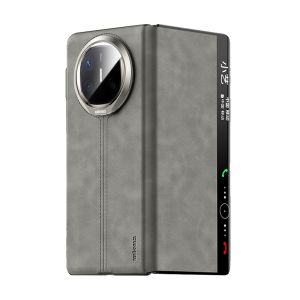 Ốp Lưng Điện Thoại Huawei MateX6 Da Thật Phiên Bản Giới Hạn X5 Smart View Protection Cover Từ Tính Có Lỗ Để Ống Kính Chống Rơi