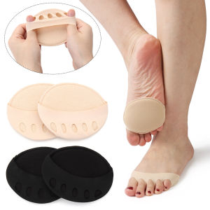 Women Forefoot Cushion Socks Anti-slip Lining Heelless Liner Sock Invisible Silk Sponge Foot Pads High Heels Socks