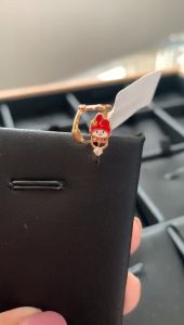 ANTING EMAS KADAR 375 8K ANTING KARAKTER MODEL ENAMEL LUCU AK 80