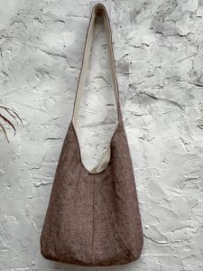 Handmade Linen Vintage Tote Bag Womens Zen Casual Canvas Bag Large Capacity Single Shoulder Slant Cross Bag Leisure Style
