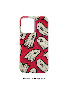 Red Ghost Oil Painting Art Phone Case Full Cover Anti-Fall Creative for Apple 16 14 pro iPhone 13 12 Huawei Mate 60 pro Xiaomi 13