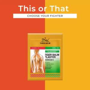 Tiger Balm Warm/ Cool Plaster Small 2s for Muscle Soothing Relief Stretchable Plaster