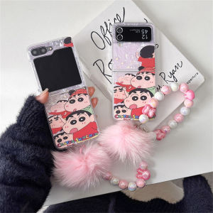 Creative Flip Cover for Samsung ZFlip7 Foldable Screen Shell Pattern Protective Case Anti-Fall Hard Shell Cartoon Design