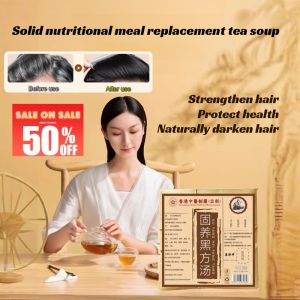 【Official Recommendation】Solid Nourishing Black Hair Tea Herbal Hair Health Tea Black Hair Soup Arborvitae Leaves Polygonum Multiflorum Individual Tea Bag固养黑方茶