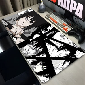 Bandai | Hot Mouse Pad Big Size Japanese anime Desk Mat Non-Slip Gamer Keyboard Pad Naruto Sasuke Gaming Extended Mousepad Laptop Carpet