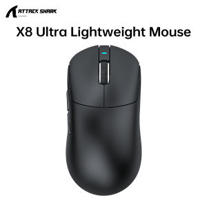 ATTACK SHARK | ATTACK SHARK X8ULTRA Tri-Mode Wireless Gaming Mouse PAW3950Max 42K DPI 8K Polling Rate OMRON Switch for Esports FPS Gamers