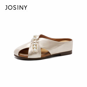 Josiny | Pearl Bow Decorated Mules