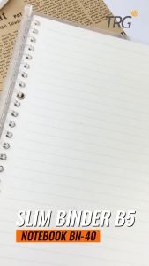 TRG Slim File Binder Note BN-40-B5 - Buku Tulis Catatan Notebook Transparan TRG