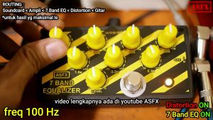 Efek ASFX 7 BAND EQUALIZER: Pedal Stompbox Berkualitas untuk Gitar & Bass