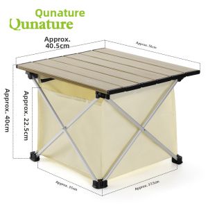 TUOYEBQU | Portable Aluminum Camping Table
