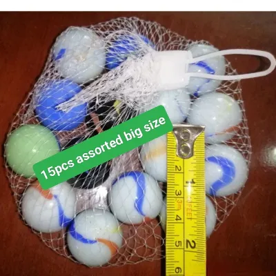 15pcs big jolen assorted color jolen marble toy size 2.5cm