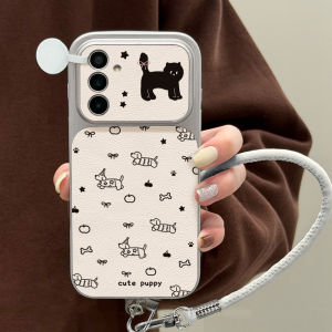 Cute Cartoon Puppy Phone Case For Samsung S26 S25 S24 S23 Ultra FE A16 A56 A57 A27 A07 A37 A55 A54 A26 A36 A17 A53 A35 Cover