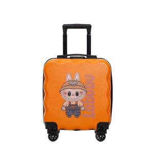 Childrens Cartoon Anime Pullman Suitcase High Aesthetic 18 Inch Travel Luggage for Boys And Girls Fun Travel Bag